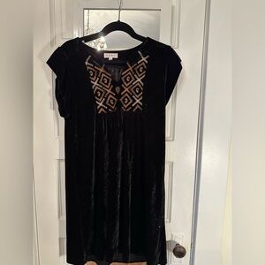 THML black velvet dress size L